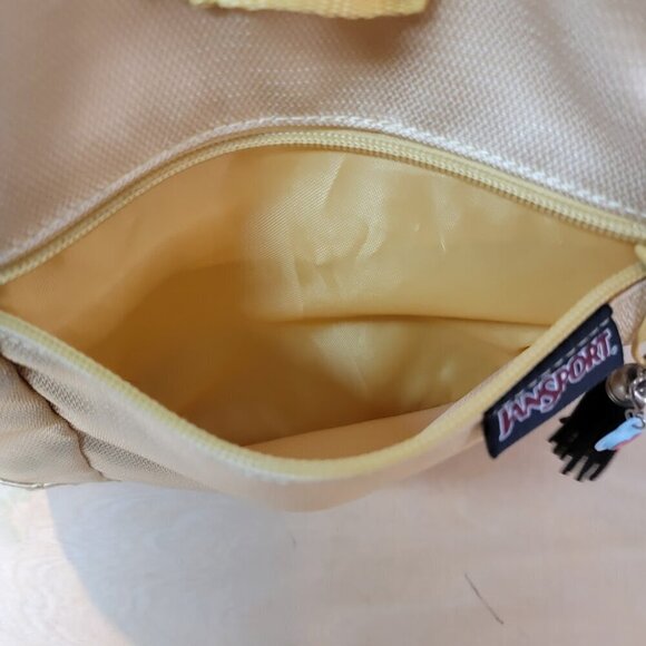 Jansport Abbie Gold Drawstring Mini Soft Backpack - Picture 9 of 13